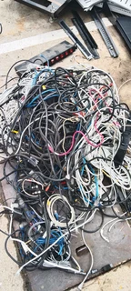 Network IT cabling Used Cat cable and UPS battery units purchased