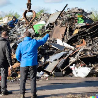 Civils contractor sites scrap steel works - scrapping water pipe, transformers etc