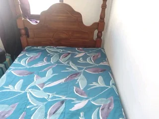 Single bed with quality mattress and spring base and headboard