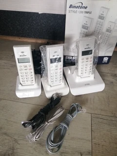 Set of 3 Binaphone Landline Phones (As new) R300 NEG