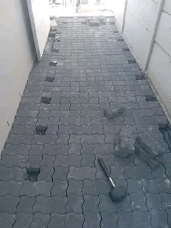 Paving and vibergrate installation