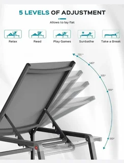 Aluminium elegant lounger