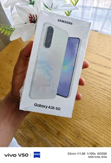 Samsung Galaxy A36 sealed box with proof of purchase