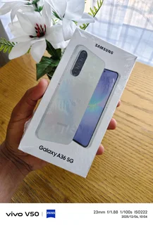 Samsung Galaxy A36 sealed box with proof of purchase