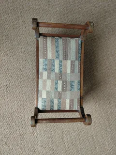 Vintage, French Provincial, French Country Foot stool ottoman Stinkwood Height - 30cmLength - 44,5cm