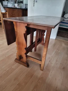 Solid wooden dining table &amp; 6 chairs price negotiable