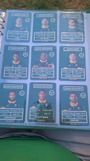 2025 complete rugby album with all 31 cards.