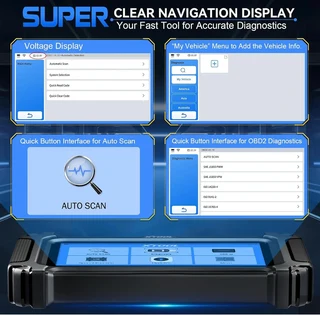 2025 XTOOL D6 All System Scanner for Car with Free Updates, 15 Resets, Throttle Body Relearn, ABS Bl