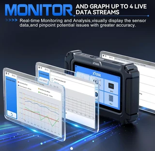 2025 XTOOL D6 All System Scanner for Car with Free Updates, 15 Resets, Throttle Body Relearn, ABS Bl