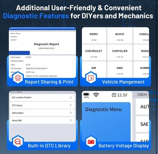 XTOOL D6S, 2025 Car Scanner with All System Scan, Throttle Relearn, ABS Bleed, Advanced Engine Code