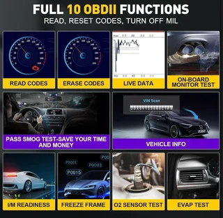 2025 Upgraded LAUNCH OBD2 Scanner CRP123E V2.0 Elite, Diagnostics Tool for Engine, ABS, SRS, AT, wit