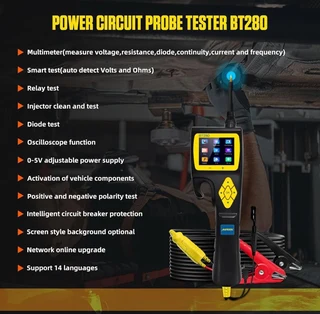 A u t o o l automotive circuit tester, power circuit probe kit 9v 30 v with multimeter relay fuel in