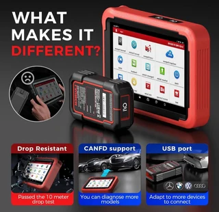 L a u n c h x431 p r o s v 5 0 bidirectional scan tool with 2024 newly released d b s car v i i conn