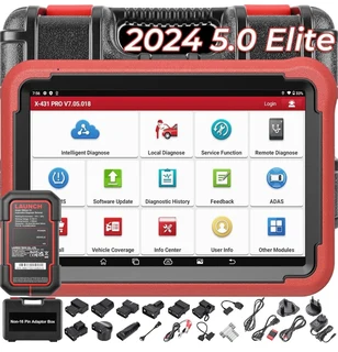 L a u n c h x431 p r o s v 5 0 bidirectional scan tool with 2024 newly released d b s car v i i conn