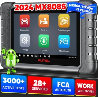 Autel scanner maxi check m x808 s, 2024 u s ver of maxi c o m m k808 s m k808 z, functions as m k900