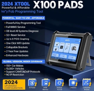 X t o o l x100 pads key fob programming tool 2024 newest [2 year update], o e level all systems car