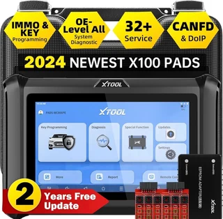 X t o o l x100 pads key fob programming tool 2024 newest [2 year update], o e level all systems car