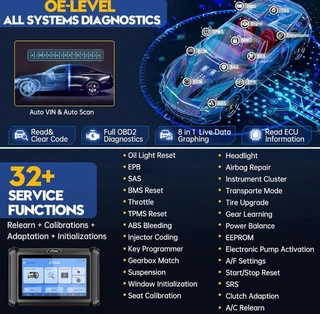 X t o o l x100 pads key fob programming tool 2024 newest [2 year update], o e level all systems car