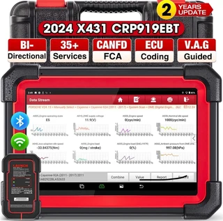 L a u n c h x431 c r p919 e b t elite o b d2 scanner, 2024 wireless bidirectional scan tool, c a n f