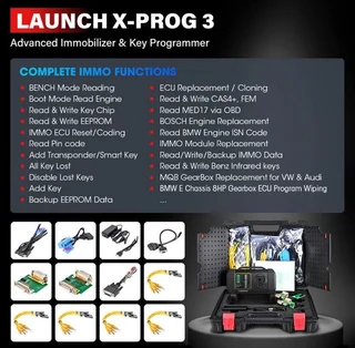 2024 l a u n c h x431 i m m o plus bidirectional tool with x p r o g3 ( valued r14,500 00), key prog