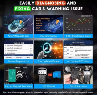 C g s u l i t o b d2 scanner, all systems diagnostic scan tool with special e p b oil light service