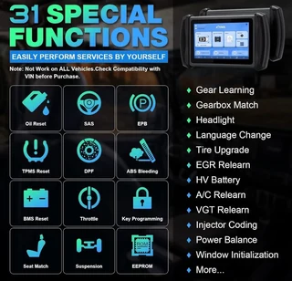 X t o o l in plus i p616 diagnostic tool with 31 services, lifetime updates, 2024 newest car scanner