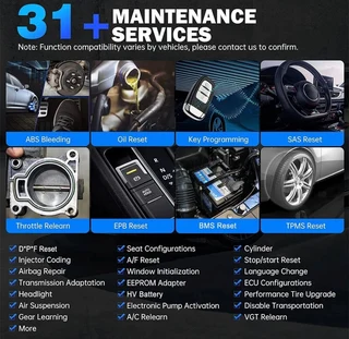 X t o o l in plus i p616 diagnostic tool with 31 services, lifetime updates, 2024 newest car scanner