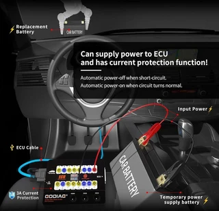 Godiag g t100&#43; o b d2, advanced o b d and c a n protocol detector for e c u bench te
