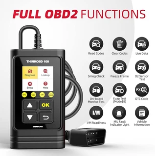 Thinkcar think o b d 100 car code reader check engine light, emission test scan tool for mechanics,
