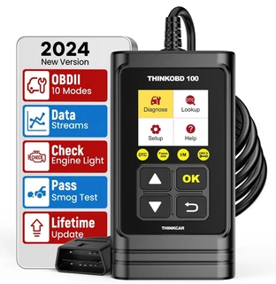 Thinkcar think o b d 100 car code reader check engine light, emission test scan tool for mechanics,