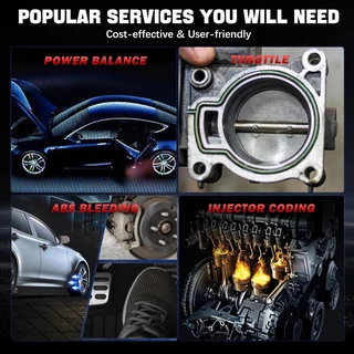 XTOOL InPlus IP608 OBD2 Scanner, Car Diagnostic Tool with All Systems Diagnosis, 9 Services, ABS Ble