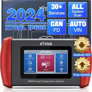XTOOL InPlus IP608 OBD2 Scanner, Car Diagnostic Tool with All Systems Diagnosis, 9 Services, ABS Ble