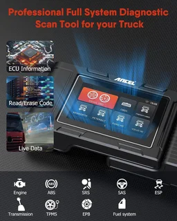 ANCEL Diesel Scan Tool HD3100, Professional OEM Level All Systems Heavy Duty Truck Scanner for Inter