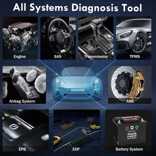 ANCEL FX6000 OBD2 Scanner with All System Automotive Code Reader Vehicle OBDII Diagnostic Scan Tool