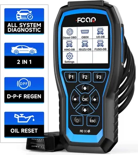 FCAR F506 Heavy Duty Truck Scanner All Systems HD Diesel Diagnostic Scanner with Engine DPF ABS VCS