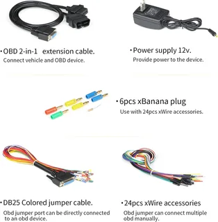 Godiag GT100&#43; OBDII Breakout Box, Advanced OBD and  Detector for ECU Bench Testing and C