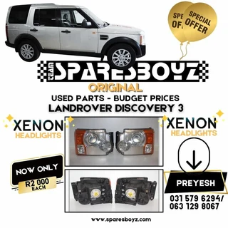 Landrover Discovery 3 Original, Used  Xenon Headlights For Sale