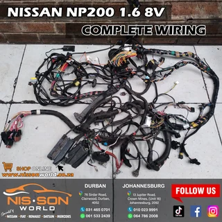 Nissan Np200 1.6 8v Complete Wiring