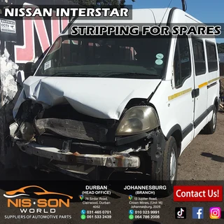 Nissan Interstar Stripping For Spares