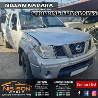 Nissan Navara Stripping For Spares