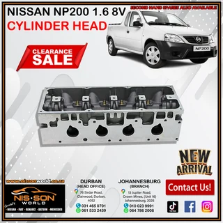 Nissan Np200 1.6 8v Cylinder Head