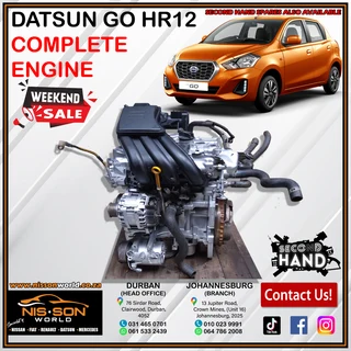 Datsun Go Hr12 Complete Engine