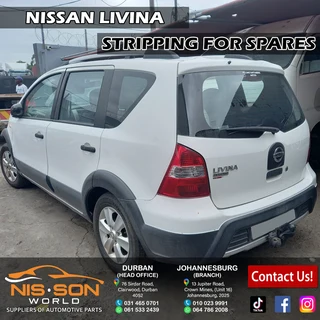 Nissan Livina Stripping For Spares