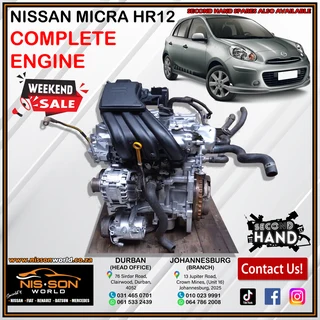 Nissan Micra Hr12 Complete Engine