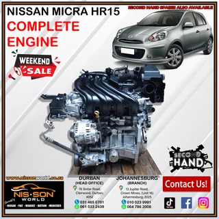 Nissan Micra Hr15 Complete Engine