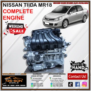 Nissan Tiida Mr18 Complete Gearbox