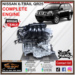 Nissan X-trail Qr25 Complete Engine