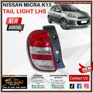 Nissan Micra K13 Tail Light (lhs)