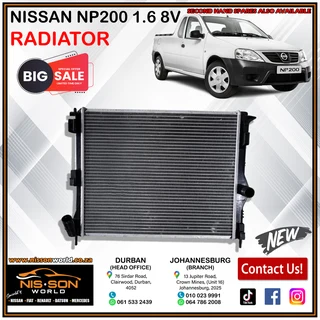 Nissan Np200 1.6 8v Radiator