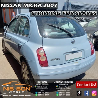 Nissan Micra Stripping For Spares